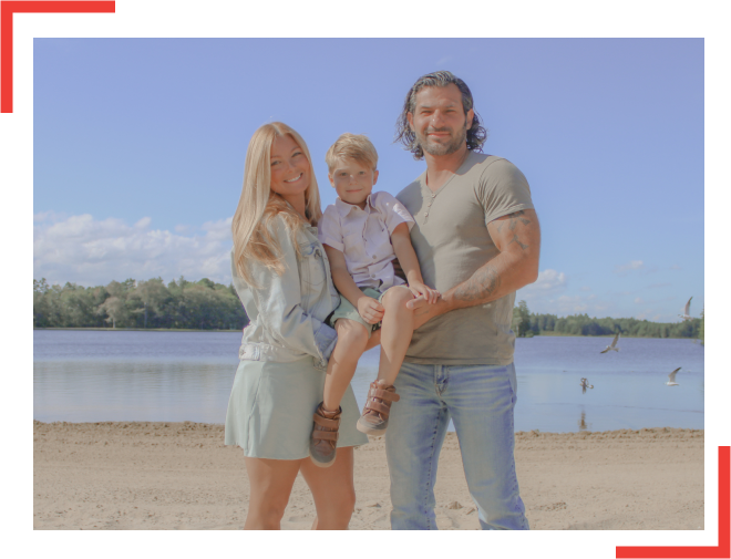 Chris Pollak with family